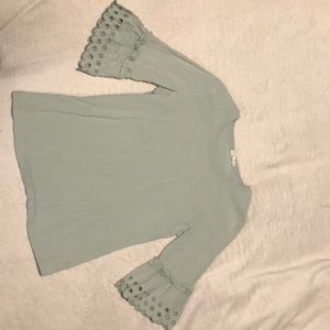 Mint green blouse